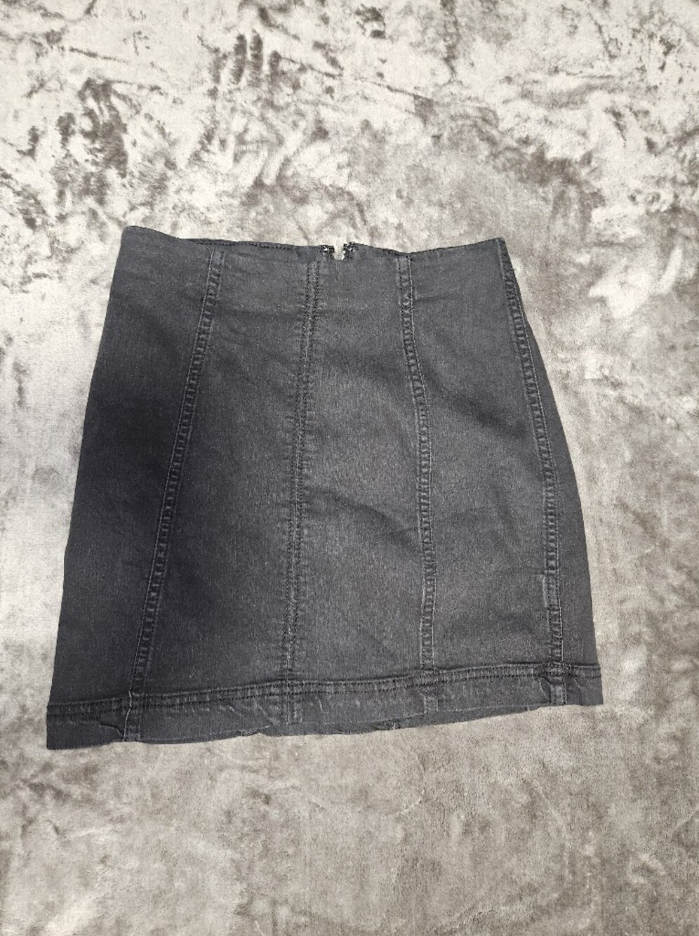 Free People Black Paneled Denim Mini Skirt 4 Indie Sleeze Alt Yallternative